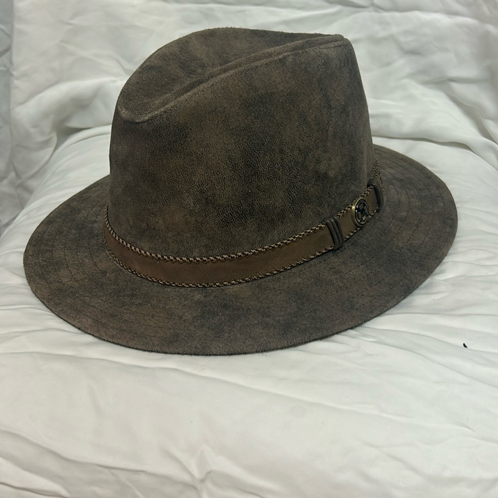 American Hat Makers Freedom Distressed Brown Fedora